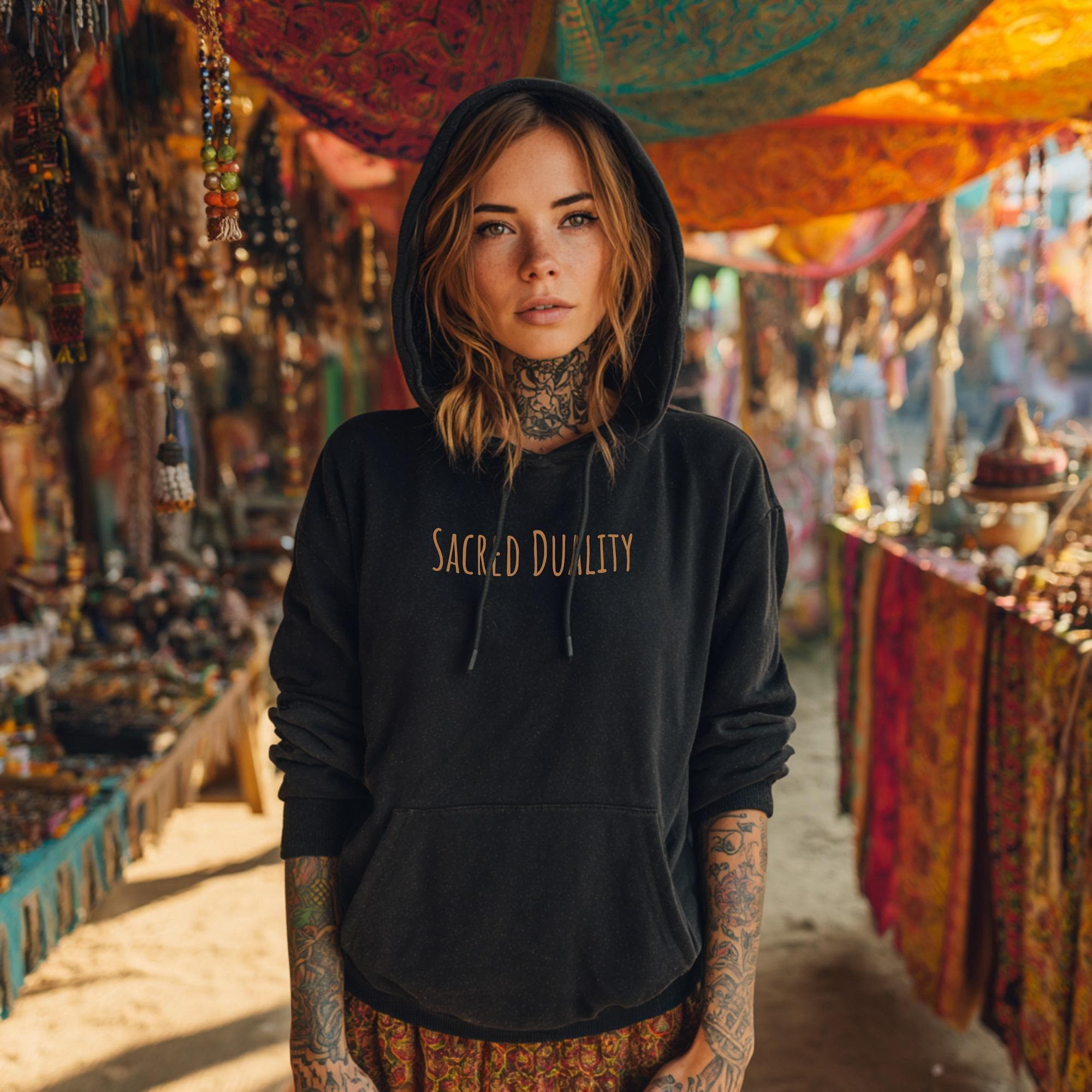 Psychedelic Back-Print Hoodie – Organic Cotton | Unisex